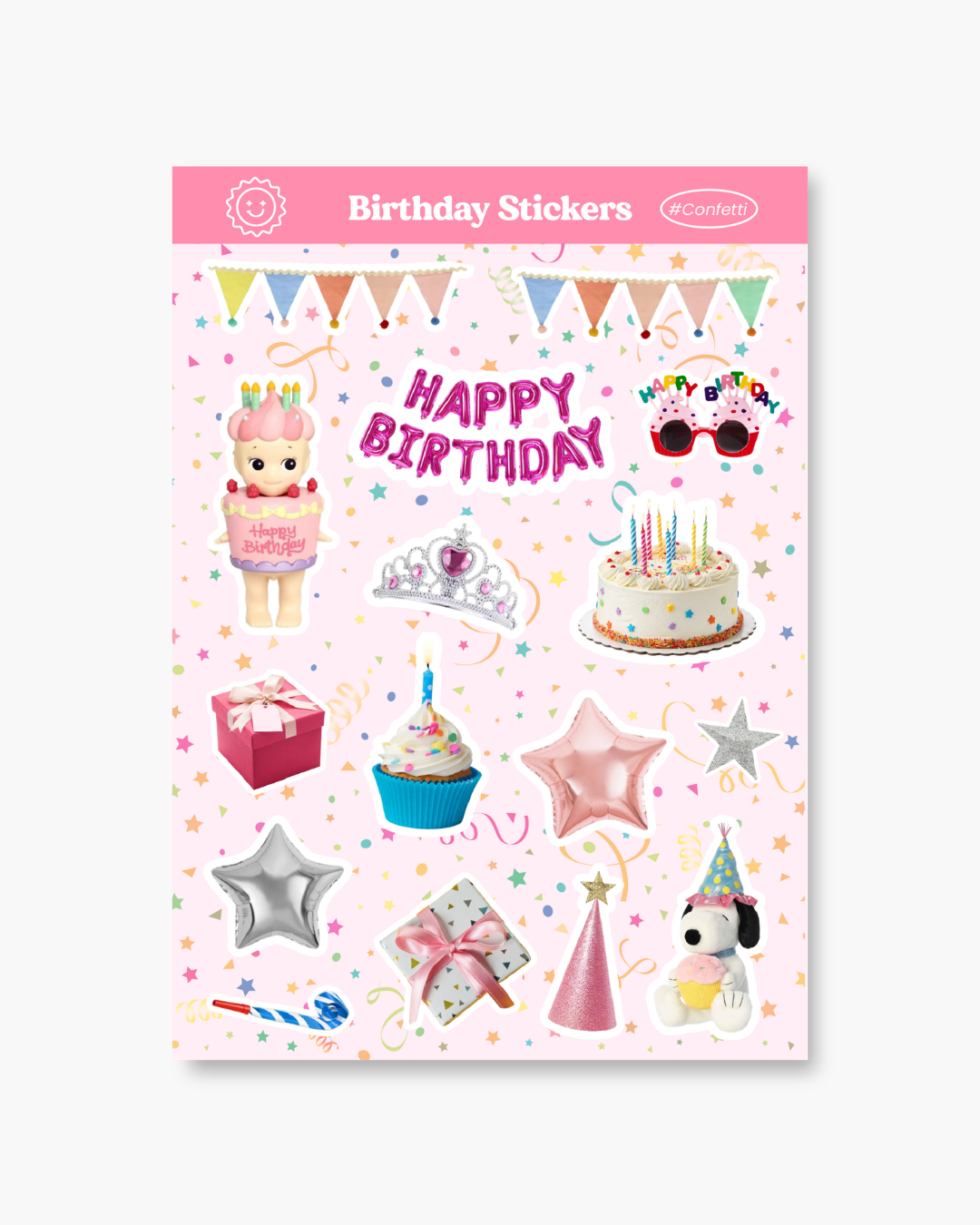 Birthday stickers